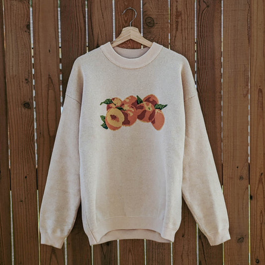 Peach Pile Sweater